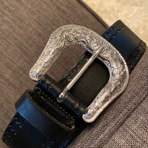 Real Leather Western Belt